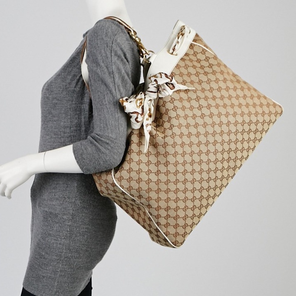 Authentic Gucci Positano Tote (LARGE) w/out scarf